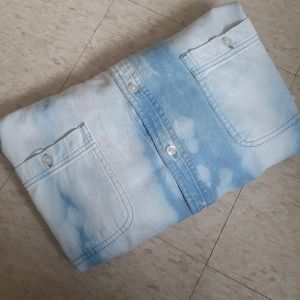 Vintage Denim Button Down Shirt